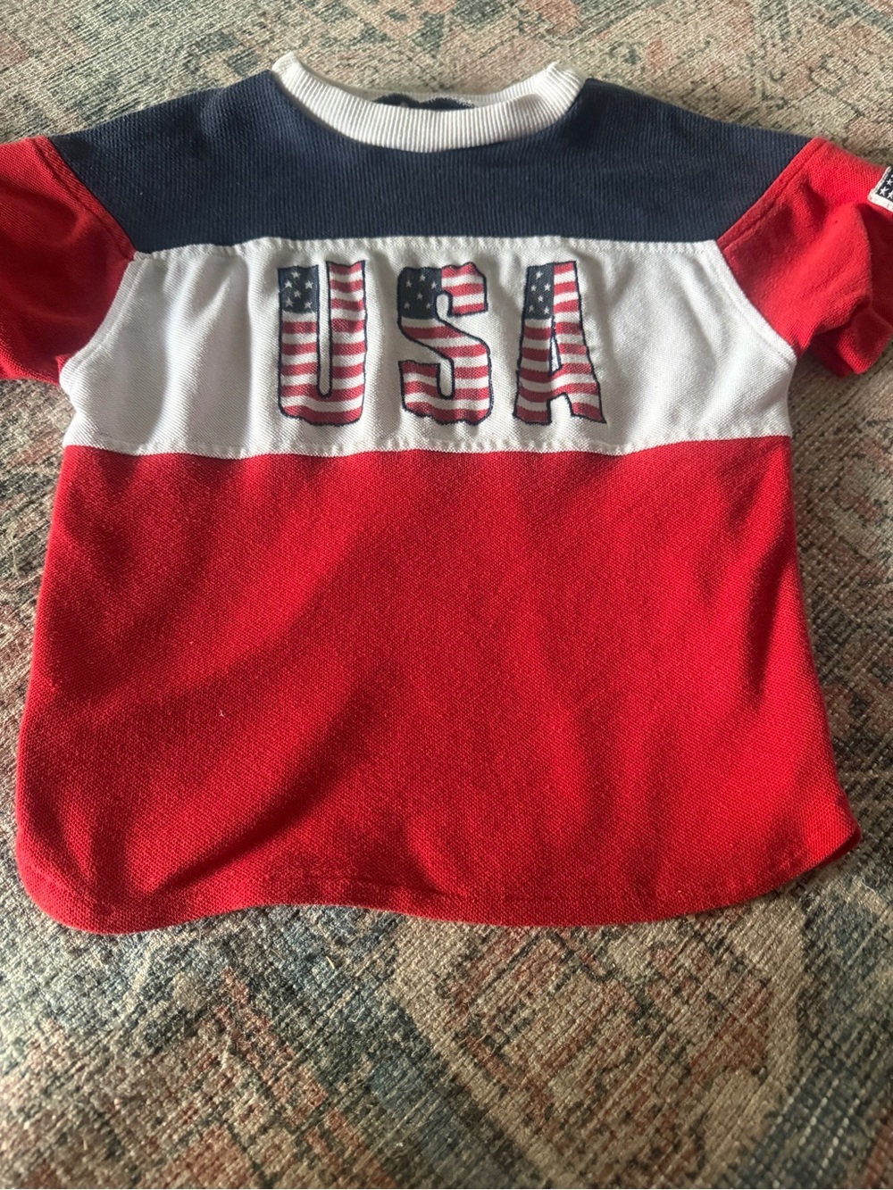 Vintage Don’t Ask Y USA July 4th shirt red white and blue Kids size 5